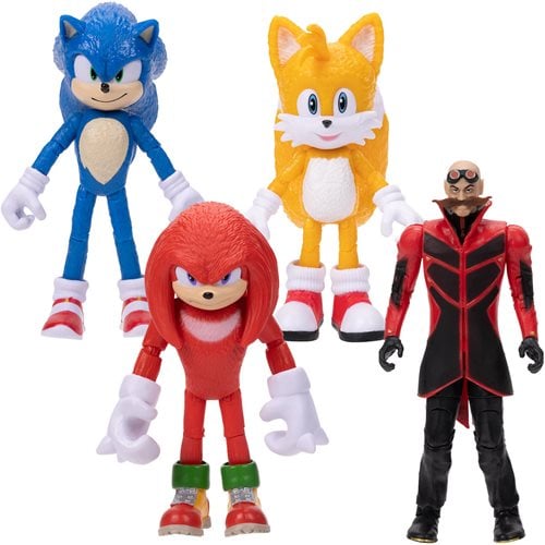 Sonic the Hedgehog 2 Movie 4inch Action Figures Case of 6