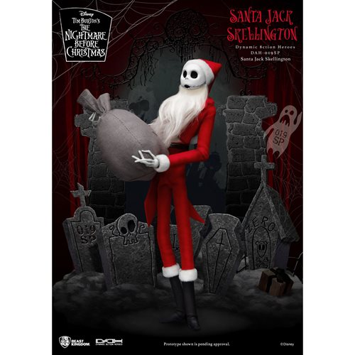 Nightmare Before Christmas Santa Jack Skellington DAH-019SP Dyn 8-ction Action Figure