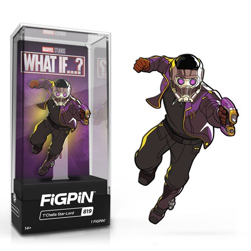 Marvel Studios What If…? T'Challa Star-Lord FiGPiN Classic 3-Inch Enamel Pin