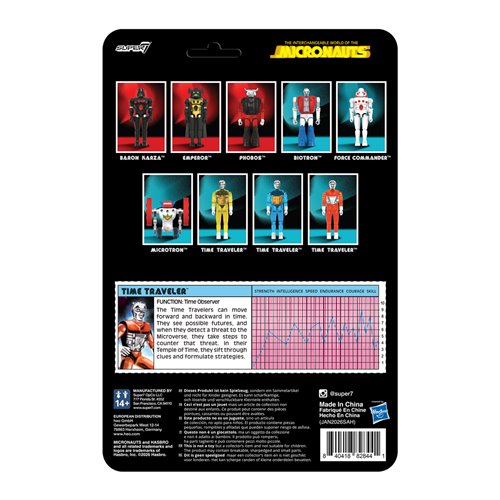Micronauts Time Traveler (Translucent Orange) 3 3/4-Inch ReAction+ Figure