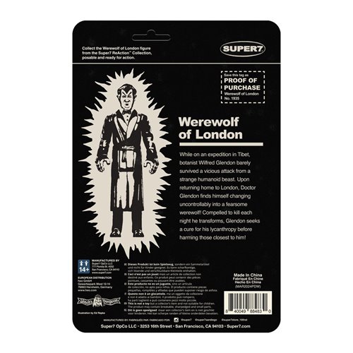 Werewolf of London (Monster Glow) 3 3/4-Inch ReAction Figure