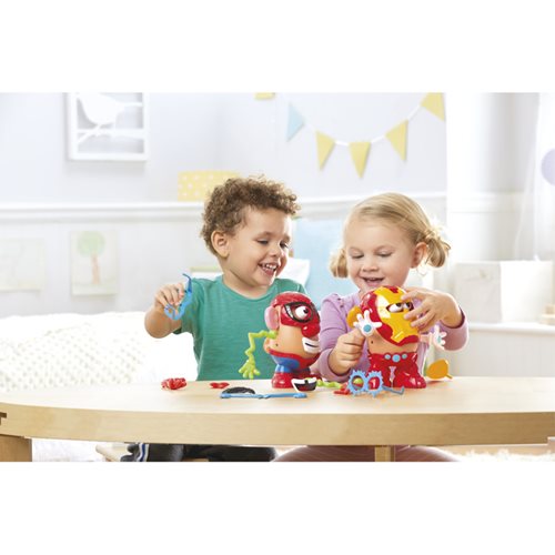 Marvel Spider Man and Iron Man Mr. Potato Head Set
