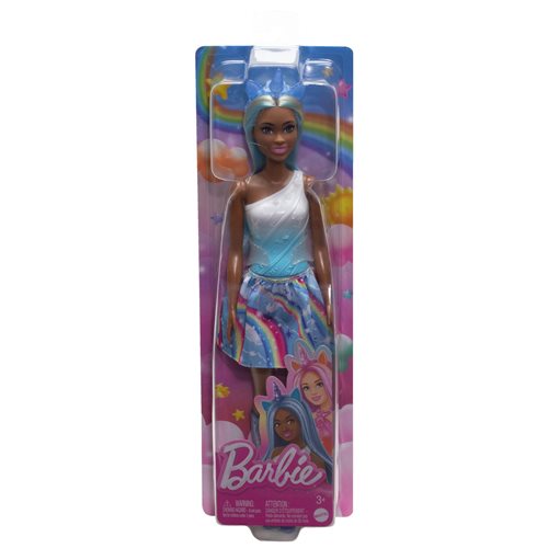 Barbie Unicorn Doll with Blue Hair