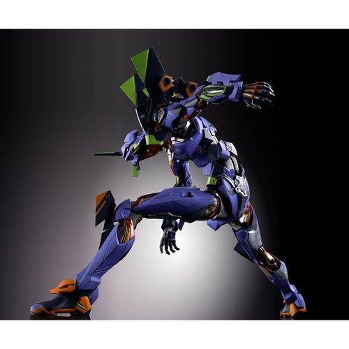 Evangelion Test Type-01 30th Anniversary with Spear Gaius Metal Build Action Figure