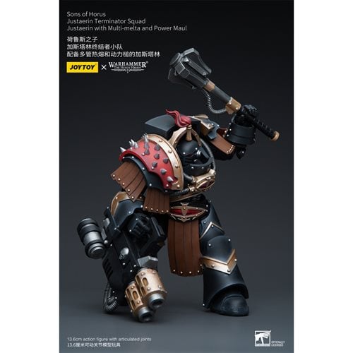 Joy Toy Warhammer 40,000 Sons of Horus Justaerin Terminator Squad with Multi-melta 1:18 Scale Action