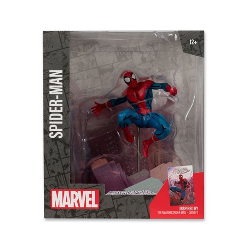 Marvel Wave 4 Spider-Man The Amazing Spider-Man #1 1:10 Scale Posed Figure with Scene