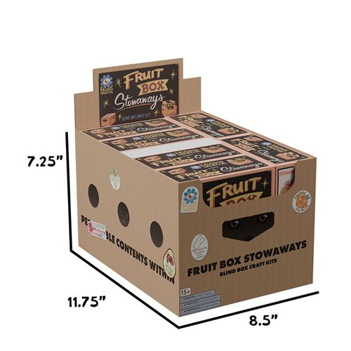 Fruit Box Stowaways DIY Craft Kit Blind-Box Mini-Figure Case of 6