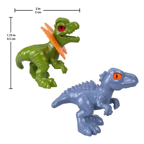 Jurassic World Imaginext Baby Dinosaur Action Figure Display Case of 5