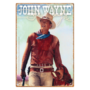 John Wayne Walking Tin Sign
