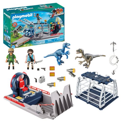 Playmobil 9433 Enemy Airboat with Raptor Entertainment Earth