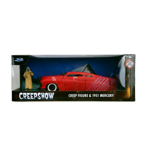 Creepshow 1951 Mercury 1:24 Scale Die-Cast Metal Vehicle with Creep Figure