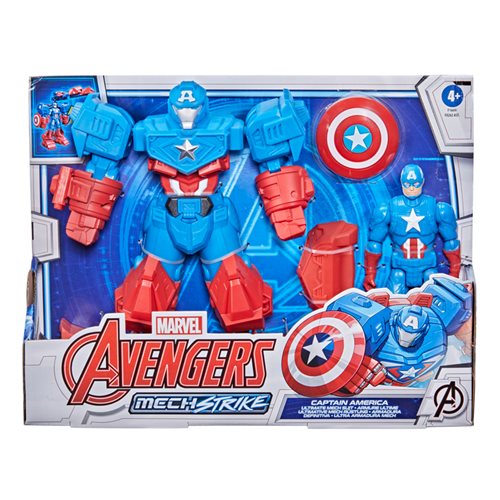 Avengers Mech Strike Ultimate Mech Suit Captain America 8-inch Action Figure