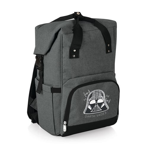 Star Wars Darth Vader Heathered Gray On The Go Roll Top Cooler Backpack