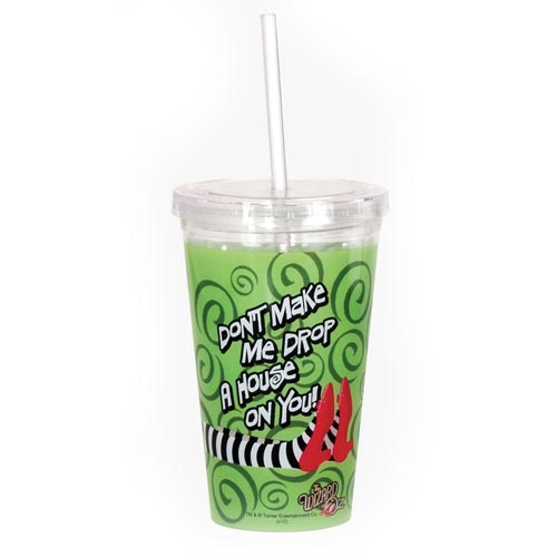 Wizard of Oz Drop a House Travel Cup with Straw 