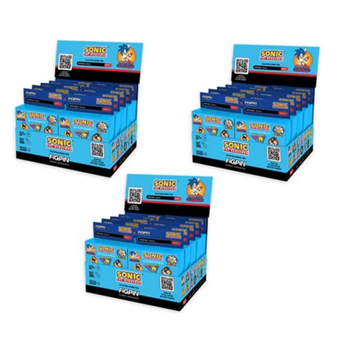 Sonic the Hedgehog Mystery Minis Series 3 Enamel Pin Display of 10