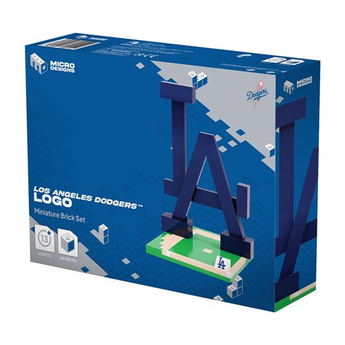 Los Angeles Dodgers Logo Building Block Model