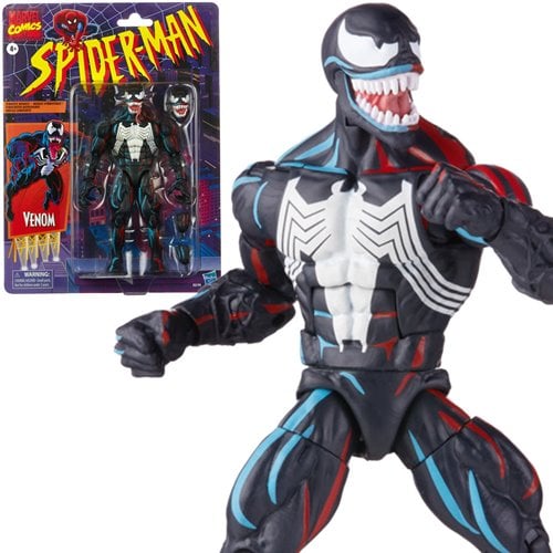 Spider-Man Retro Marvel Legends Venom 6-Inch Action Figure