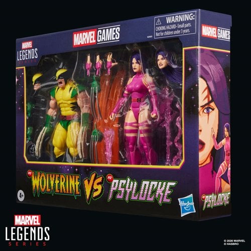 X-Men Marvel Legends Series Wolverine vs Psylocke 6-Inch Action Figures