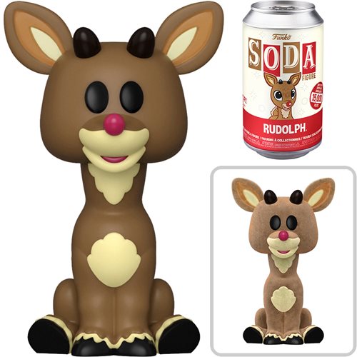 Rudolph Vinyl Soda Figure