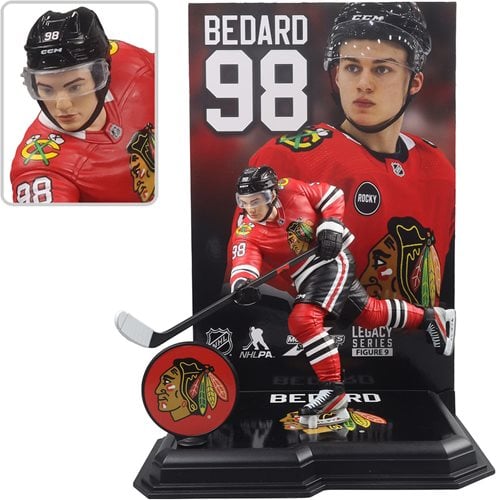 NHL SportsPicks Chicago Blackhawks Connor Bedard 7-Inch Scale Posed Figure