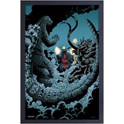 Godzilla Spacezilla Framed Art Print