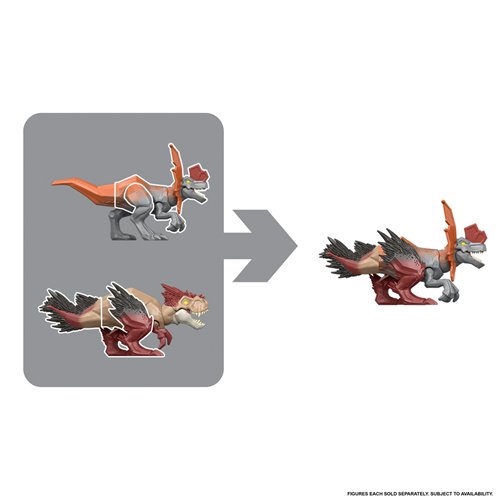 Jurassic World Mayhem Mix-Ups Action Figure Case of 3