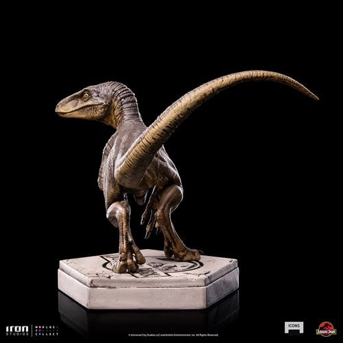 Jurassic Park Velociraptor C Icons Statue