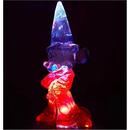 Disney Facets Fantasia Sorcerer Mickey Light-Up Acrylic Statue