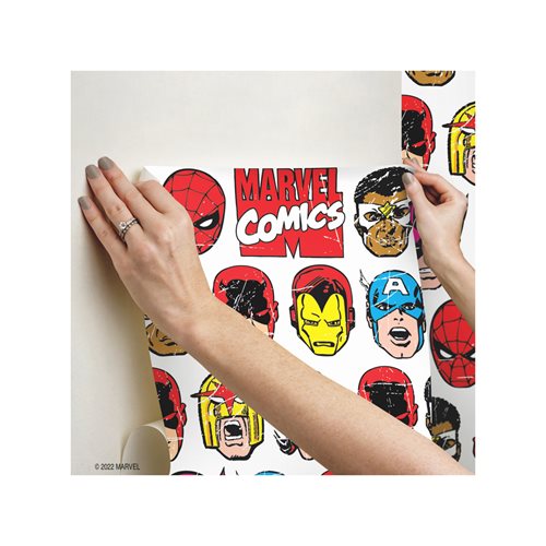 Marvel Comics Classic Faces Peel and Stick Wallpaper