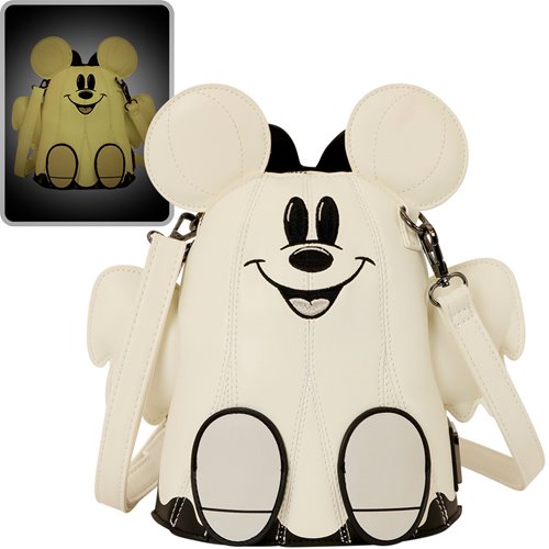 Disney Mickey & Minnie Ghost Glow-in-the-Dark Figural Crossbody Bag
