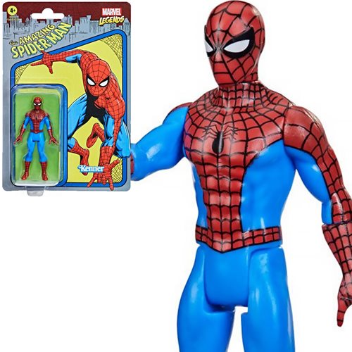 Marvel Legends Retro 375 Collection Spider-Man 3 3/4-Inch Action Figure, Not Mint
