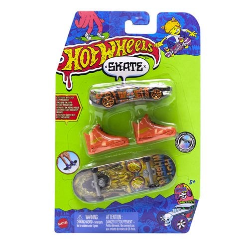 Hot Wheels Skate Collector Fingerboard and Vehicle Pack 2024 Mix 3 Random Set of 2