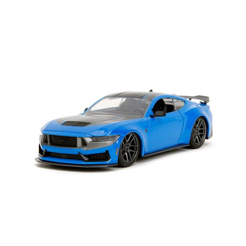 Bigtime Muscle 2024 Blue Ford Mustang Dark Horse 1:24 Scale Die-Cast Metal Vehicle