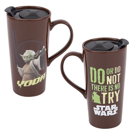 Star Wars Yoda 20 Oz. Heat Reactive Ceramic Travel Mug