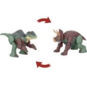 Jurassic World Fierce Changers Massive Stretch Giganotosaurus and Nasutoceratops Action Figure