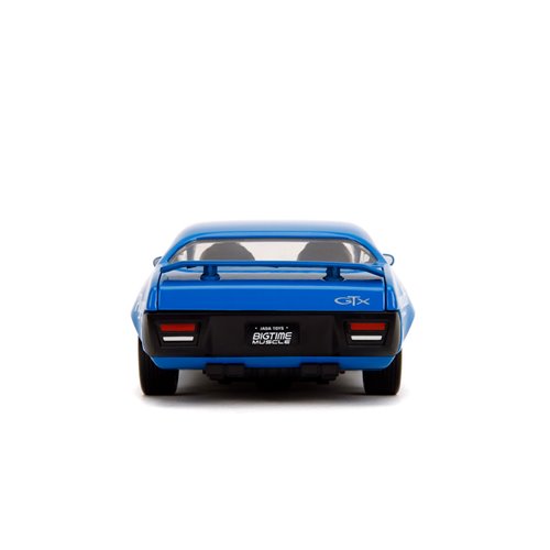 Bigtime Muscle 1972 Plymouth GTX Glossy Blue 1:24 Scale Die-Cast Metal Vehicle