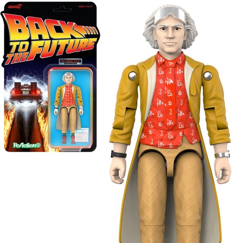 Back To The Future Doc Brown 2015 3 3/4-Inch ReAction+ Figure