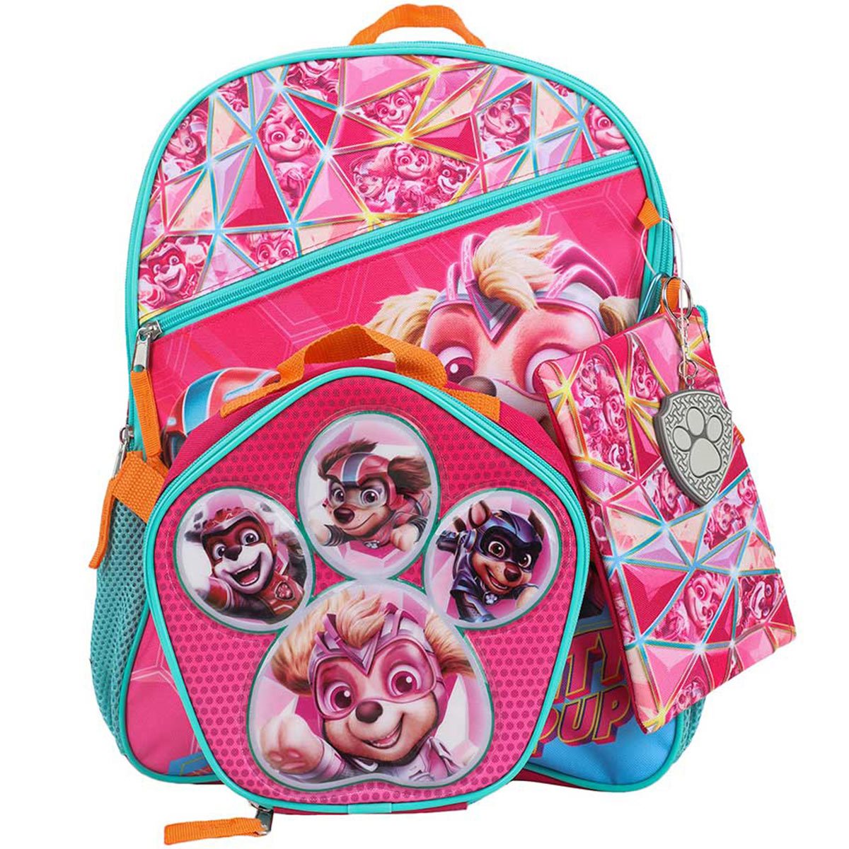 Disney Princess 5 Piece Backpack Set Standard Pink
