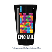 Tetris Epic Fail Pint Glass 2-Pack
