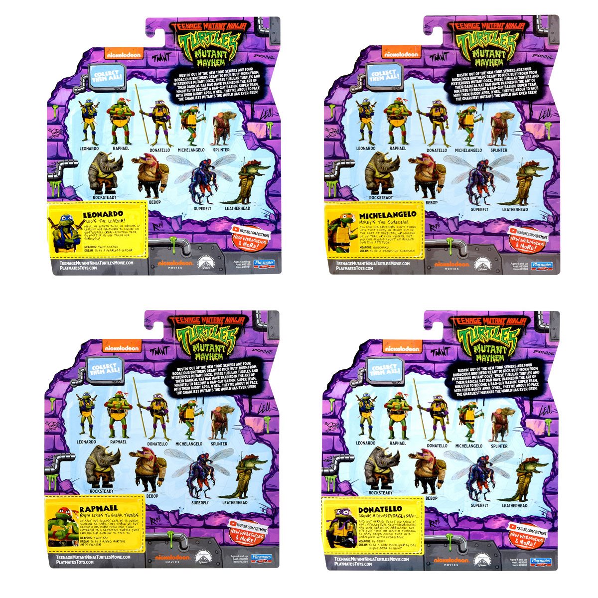  Teenage Mutant Ninja Turtles: Mutant Mayhem 4” Splinter Basic  Action Figure by Playmates Toys : Toys & Games