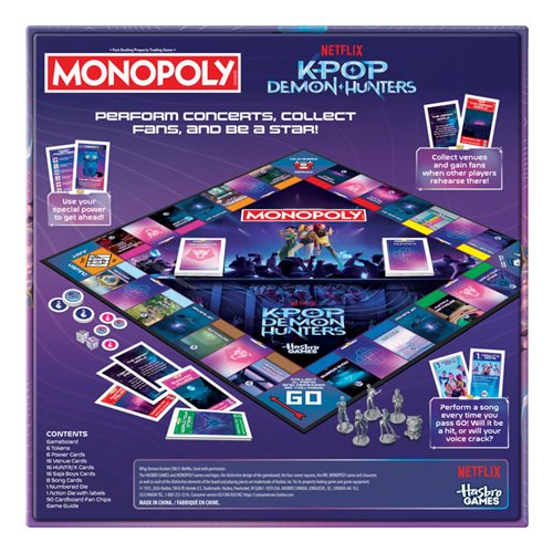 KPop Demon Hunters Monopoly Edition Board Game