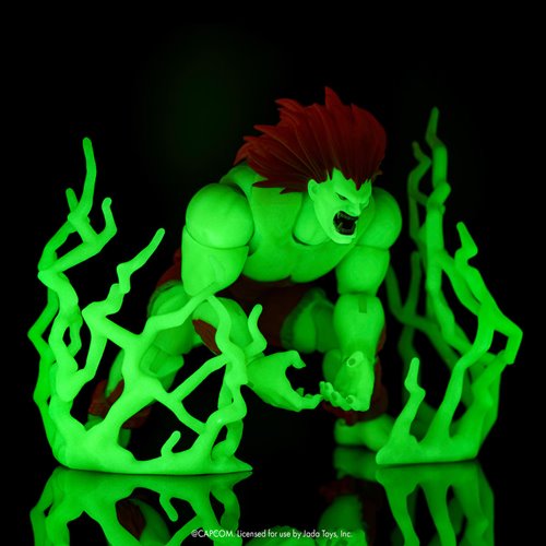 Ultra Street Fighter II Blanka Glow-in-the-Dark 6-Inch Scale Action Figure - Entertainment Earth Exc