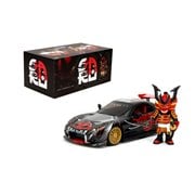 Hollywood Rides Lab Monkeys 1993 Mazda RX7 1:24 Scale Die-Cast Metal Vehicle with Saru Figure