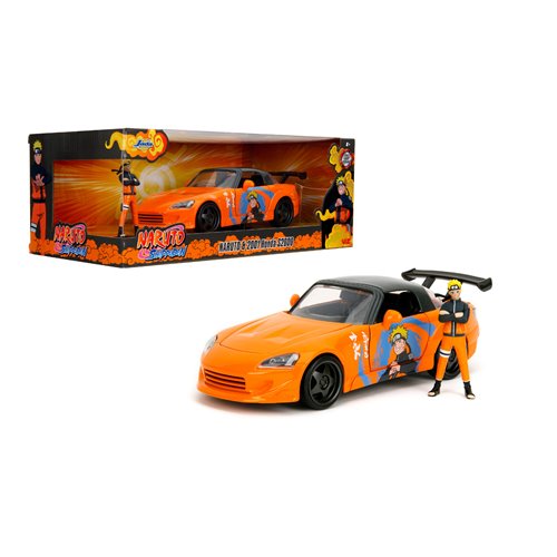 Naruto: Shippuden 2001 Honda S2000 1:24 Scale Die-Cast Metal Vehicle with Figure