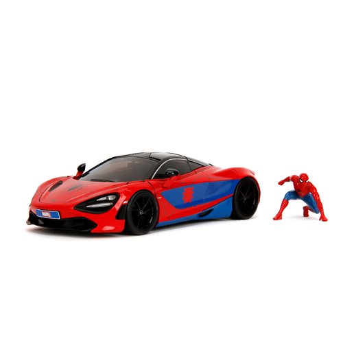 Hollywood Rides Marvel Spider-Man McLaren 720S 1:24 Scale Die-Cast Metal Vehicle with Spider-Man Fig