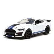 Bigtime Muscle 2020 Ford Mustang Shelby GT500 Glossy White 1:24 Scale Die-Cast Metal Vehicle