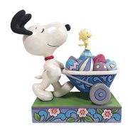 Peanuts Snoopy Easter Wheelbarrow Easter Egg Extravaganza by Jim Shore Statue
