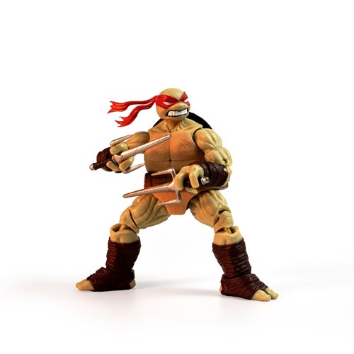 Teenage Mutant Ninja Turtles BST AXN IDW Raphael Action Figure and Comic Book Set
