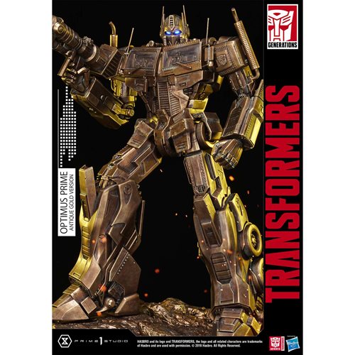Transformers: G1 Optimus Prime Antique Gold Premium Masterline Statue