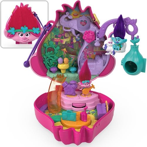 Polly Pocket Trolls Compact Playset - Entertainment Earth